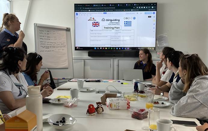 Members of the Greek / UK GOLD teams meet for the first time and plan their sessions