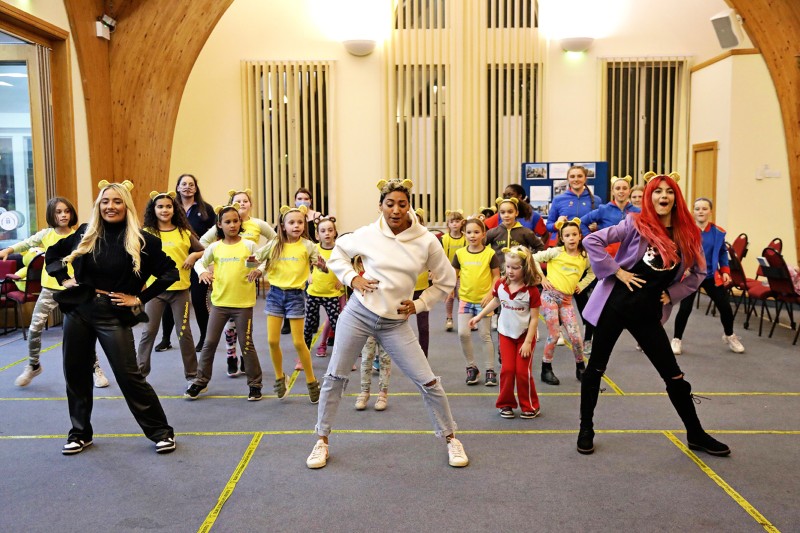 Karen Hauer and the rainbows from the Brentford Girlguiding district participate in the ‘Get your Strictly on’ danceathon fundraiser for Girlguiding and BBC Children in Need (1).jpg