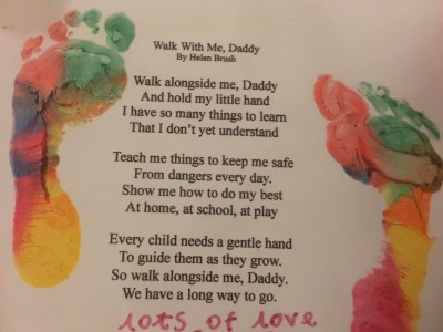 Walk With Me Daddy poem by Rainbow Helen Brush