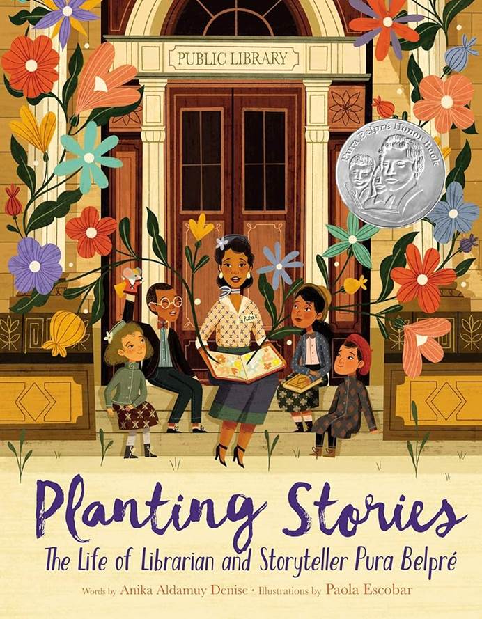 Planting Stories: The Life of Librarian and Storyteller Pura Belpré book cover