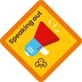 Brownies speaking out interest badge