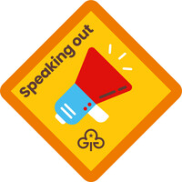 Brownies speaking out interest badge
