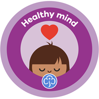 Rainbows healthy mind interest badge