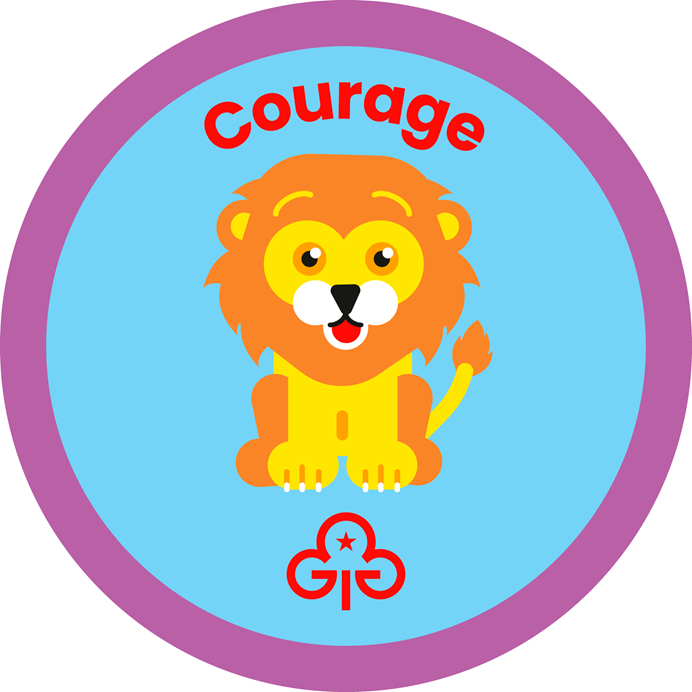 Rainbows courage interest badge