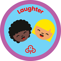 Rainbows laughter interest badge