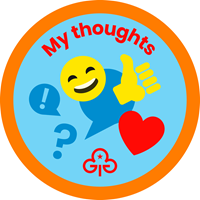 Rainbows my thoughts interest badge