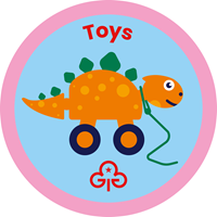 Rainbows toys interest badge